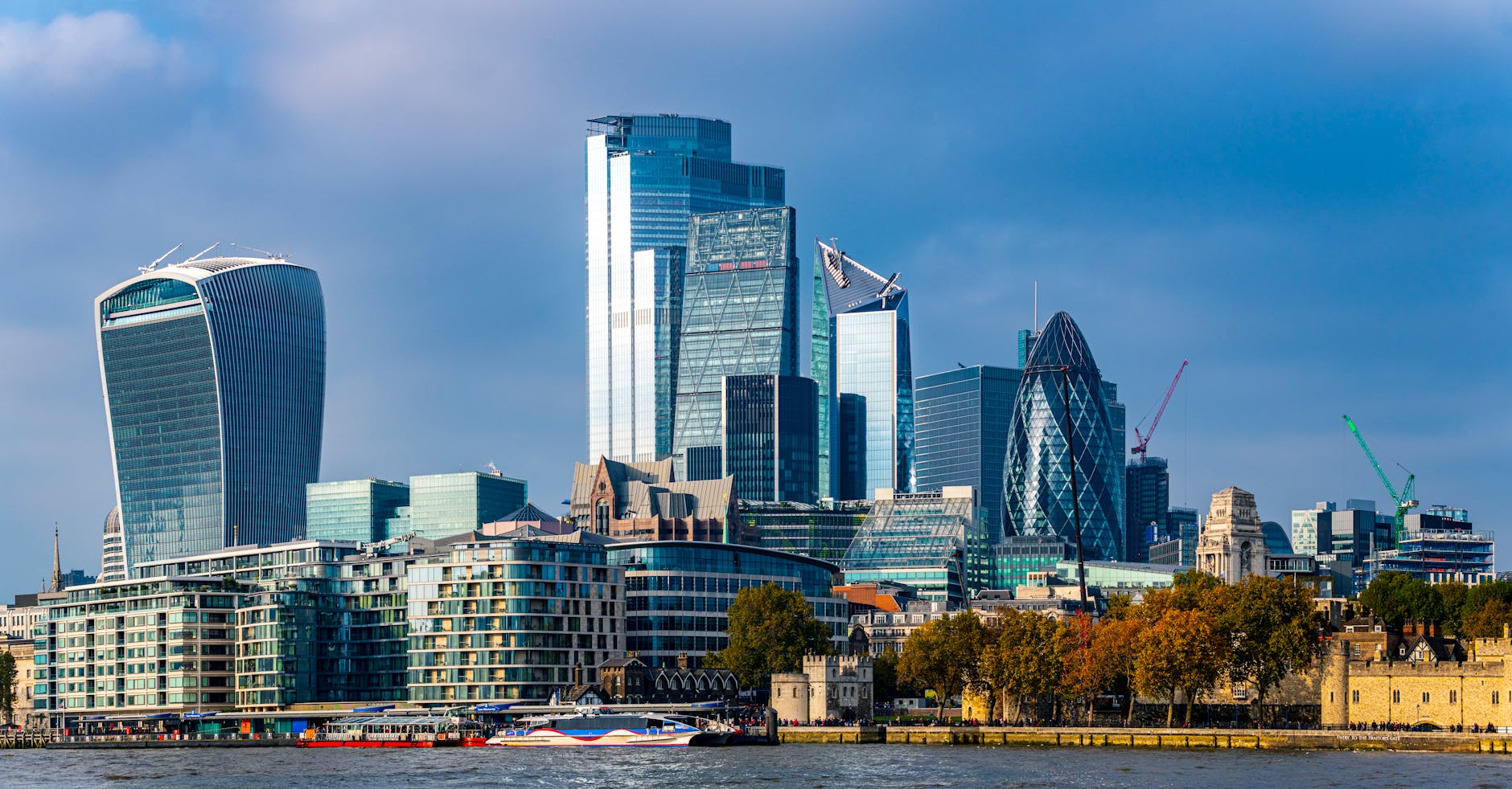 London skyline at dawn